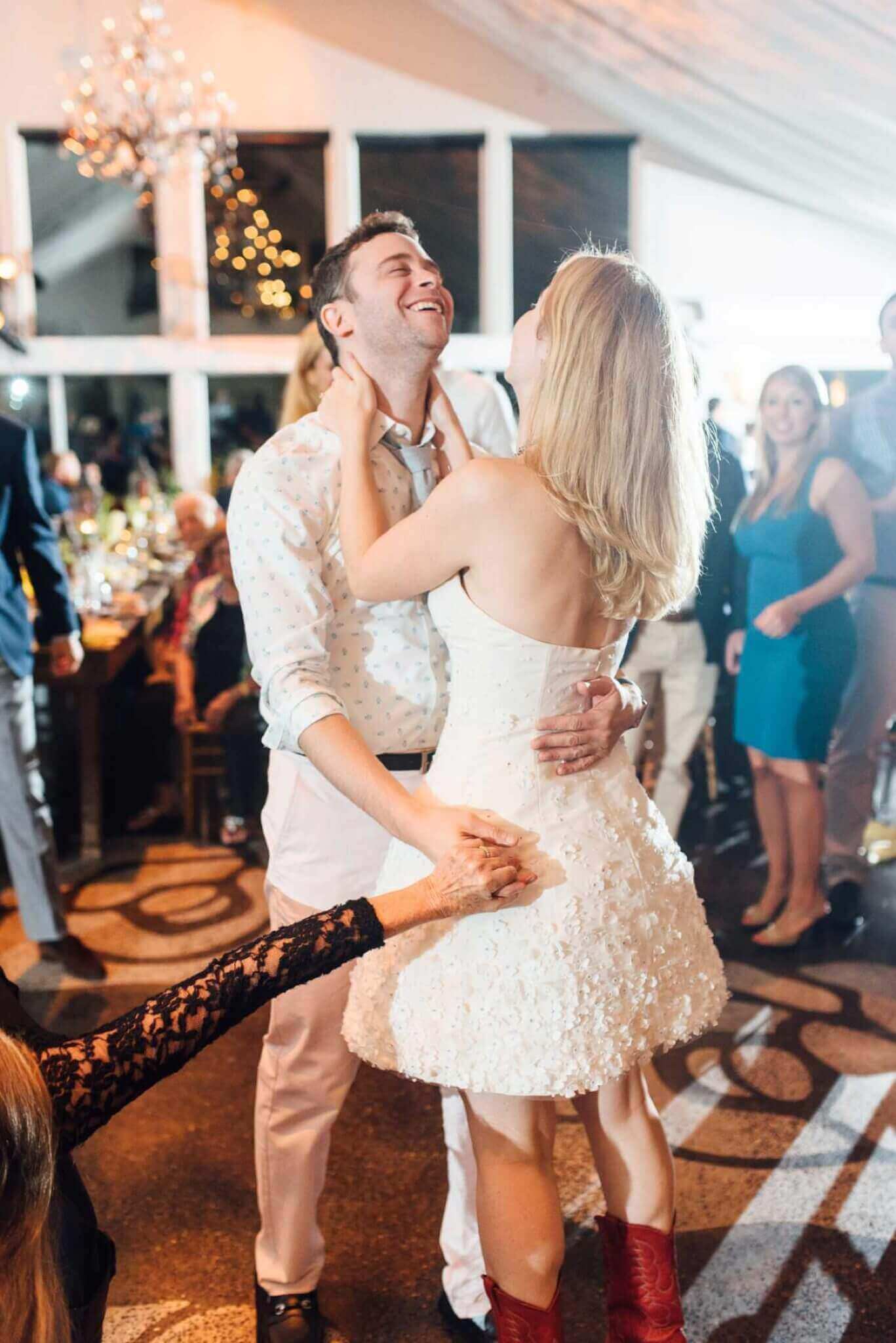 031-kate-eldar-lake-house-inn-rehearsal-dinner-philadelphia-wedding-photographer-alison-dunn-photography-photo A bride and groom dancing at a wedding reception.